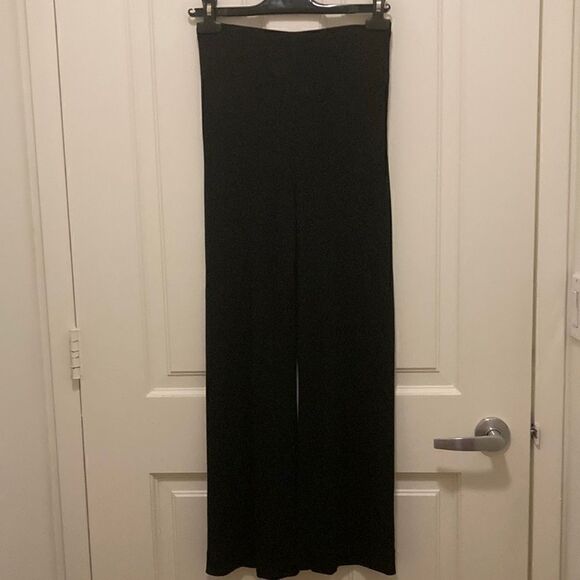 Les Copains Couture Black Straight Leg / Flat front Pants. Size 42/6. - Picture 1 of 6